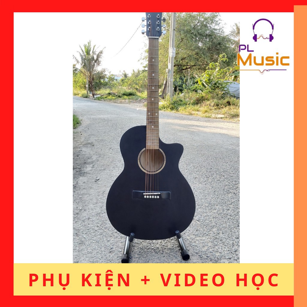 Đàn guitar gắn EQ có kết nối ra loa PL127 - Guitar Acoustic lắp EQ - TẶNG KÈM bao đựng, phụ kiện đàn