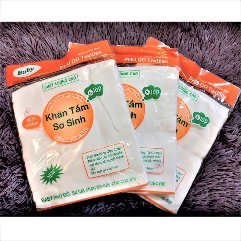 Khăn tắm 4 Lớp, 6 lớp Phú Đô xuất Nhật