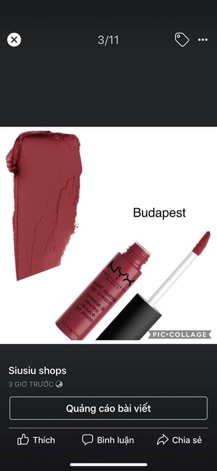 SON NYX USA ( HÀNG CHÍNH HÃNG MỸ)