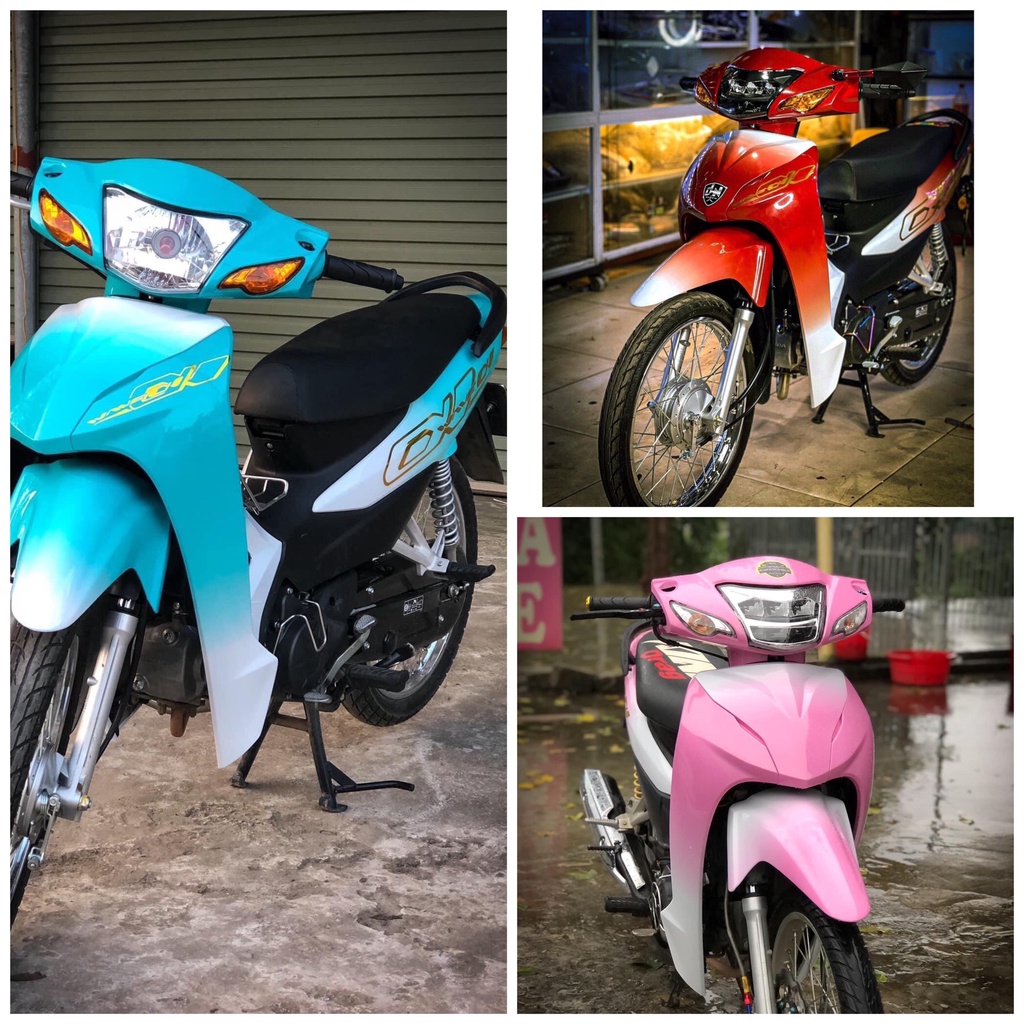 TEM TRÙM WAVE 50cc-100cc - 110cc Nhiều màu Decal 3 lớp chuẩn loại 1
