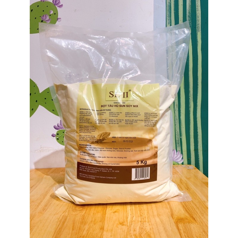 Bột tàu hũ trân châu đường đen 100% organic Singapore túi 5kg