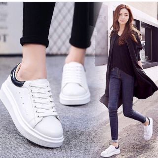 (Video thật) Giày thể thao nữ dáng domba- alexander mcqueen