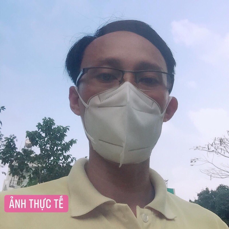 Khẩu trang 3D Mask 4 lớp kháng khuẩn thiết kế siêu vừa vặn màu trắng Khánh An | BigBuy360 - bigbuy360.vn