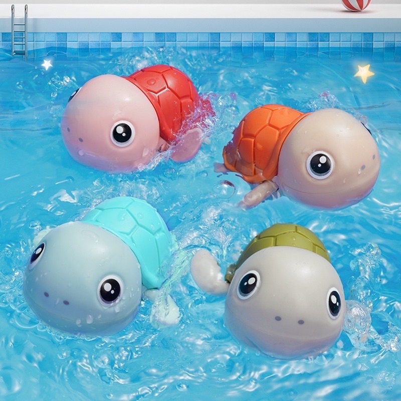 Đồ chơi rùa bơi vặn cót Subeokiss thả bể bơi cho bé, đồ chơi nhà tắm vui nhộn