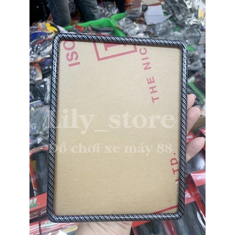 Bộ Viền Biển Số Cacbon Cao Cấp Gắn Mọi Loại Xe