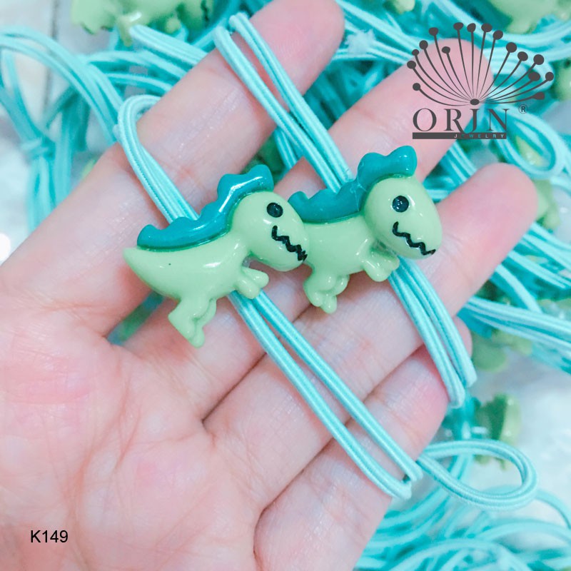 Chun buộc tóc khủng long nhiều màu K145 K146 K147 K148 K149