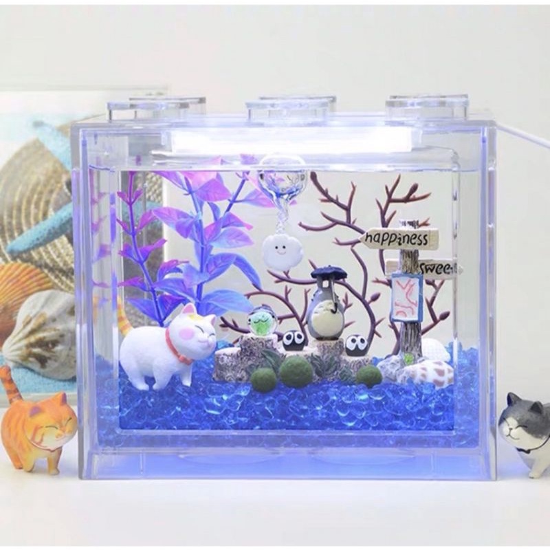 Hồ cá Mini kiểu dán lắp ghép độc đáo