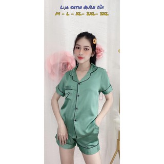 BỘ ĐỒ MẶC NHÀ LỤA SATIN - TAY NGẮN QUẦN CỘC