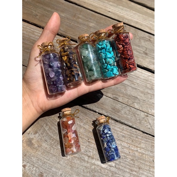 Combo 7 hũ đá thanh tẩy 7 charka - Dolly Crystal