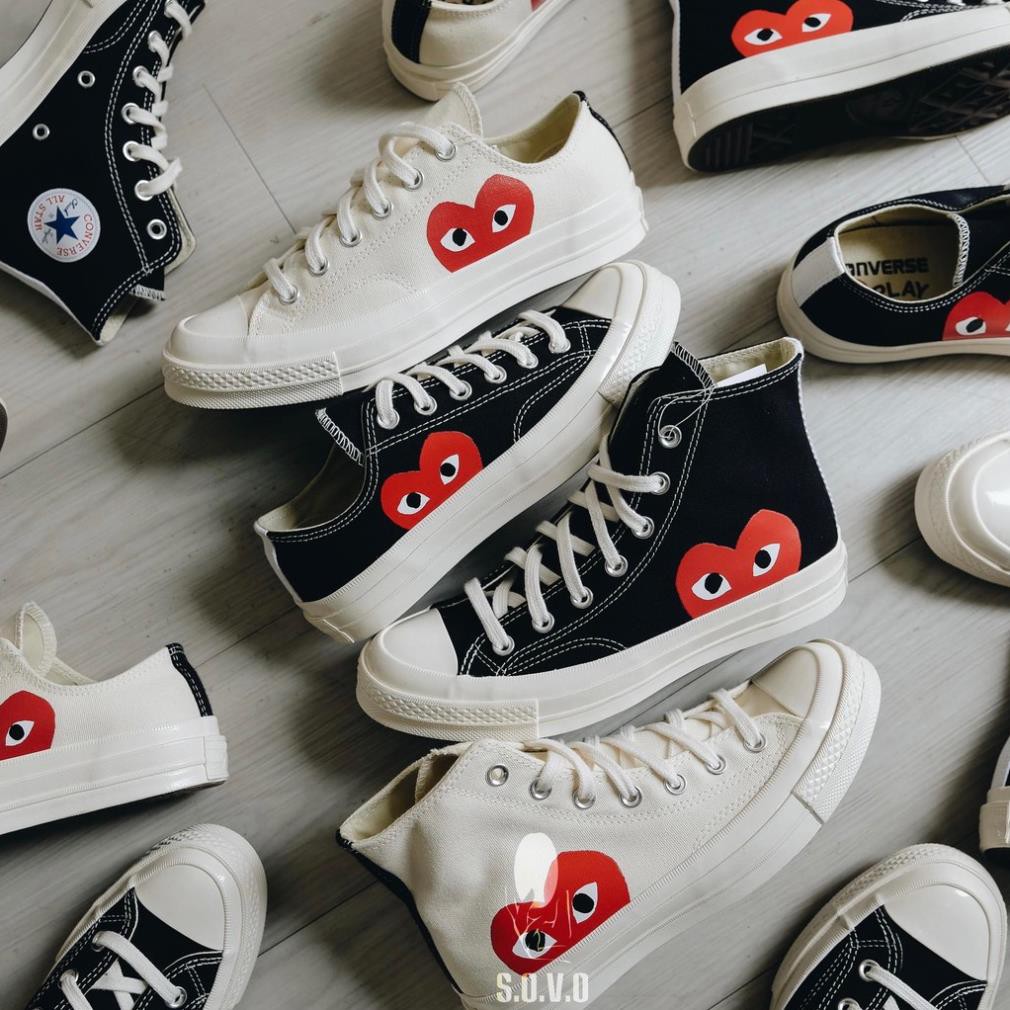 GIẢM GIÁ FREESHIP EXTRA GIÀY CONVERSE X CDG LOW - HIGH