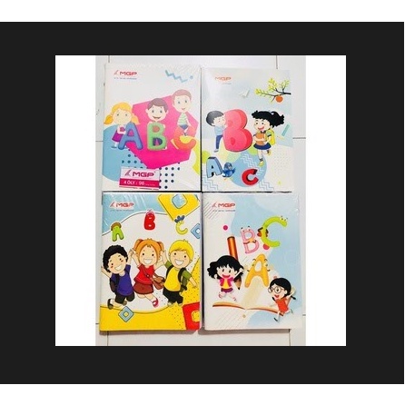 Combo 5 Tập MGP 200 trang, 4 ô ly, 5 ô ly, định lượng: 80gsm, khổ 205x155cm  - KhuBa Shop
