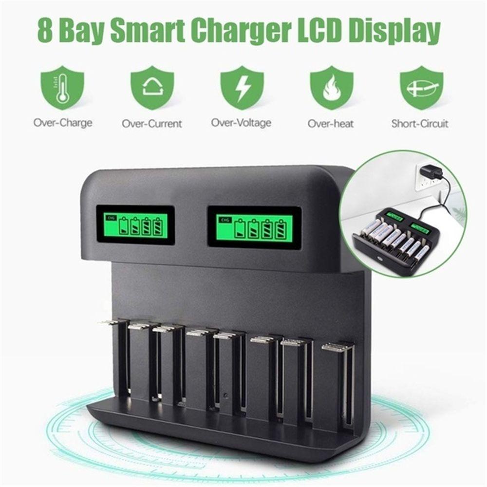 Bộ Sạc Pin Với 8 Ngăn C D Thông Dụng Bền Bỉ