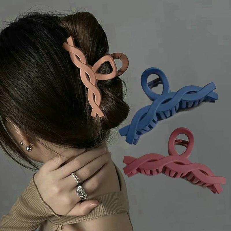 Kẹp Tóc Cỡ Lớn Màu Trơn Ngọt Ngào Thời Trang Cho Nữ
