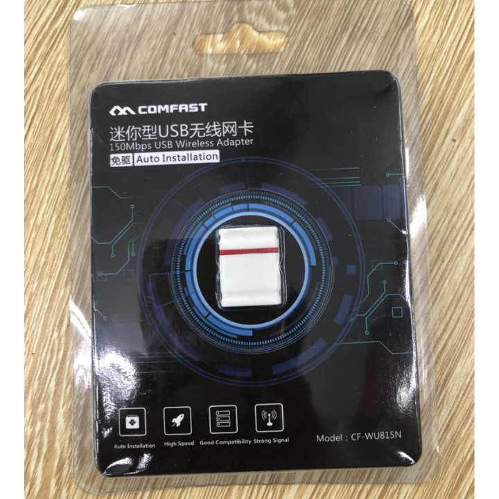 Usb thu Wifi cho PC COMFAST CF-WU815N không cần cài đặt driver - Hàng Chính Hãng