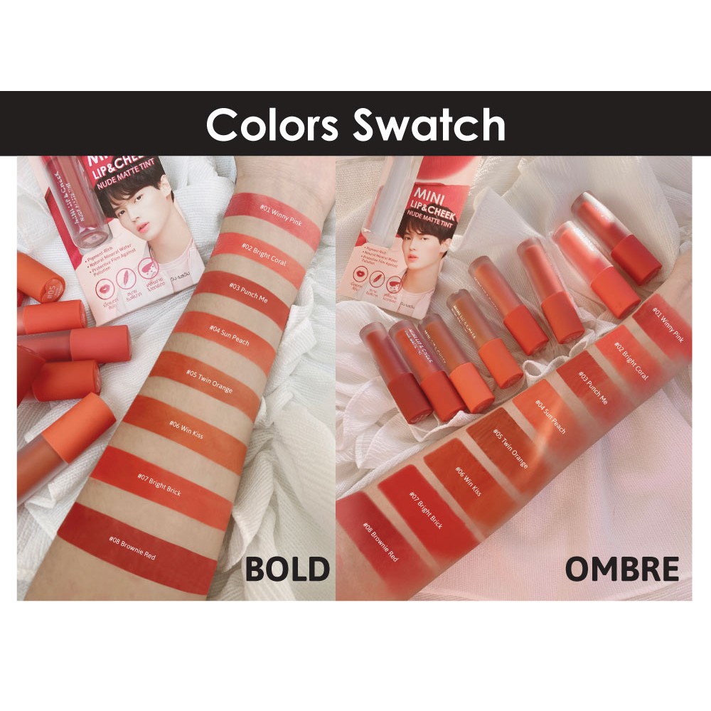 [HOT] Son Kem Cathy Doll Mini Lip And Cheek Nude Matte Tint 2.1g | BigBuy360 - bigbuy360.vn