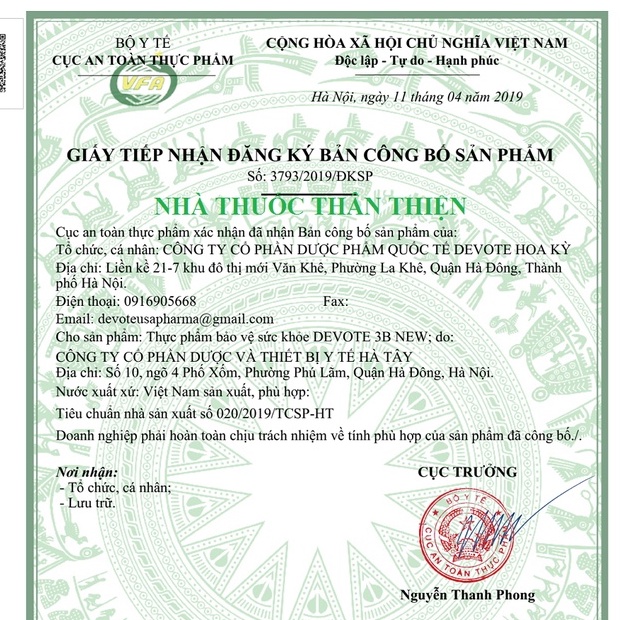 Devote 3B New - Hỗ trợ bổ sung các vitamin nhóm B, giúp nâng cao sức khỏe