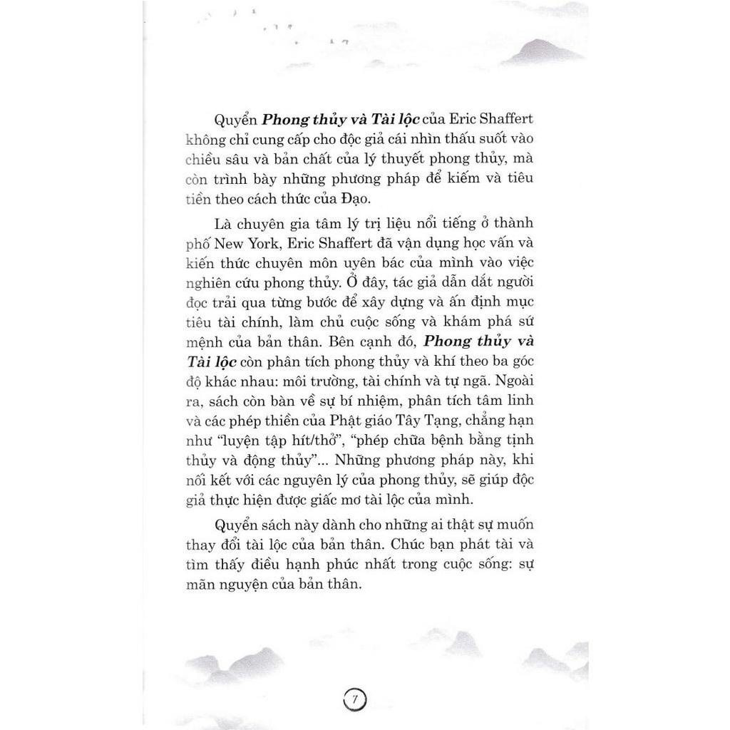 Sách - Phong Thủy Và Tài Lộc - Eric Shaffert