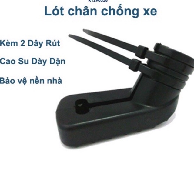 Bọc chân chống Xe Máy Dây Rút Giá Sỉ ( Kèm 2 dây thít)