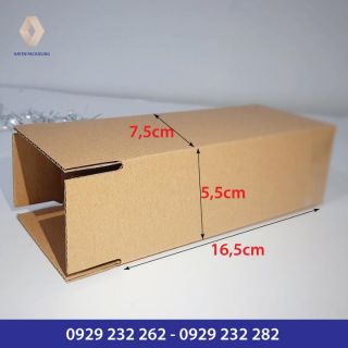50 hộp carton gửi COD kích thước 16,5 x 7,5 x 5,5 cm