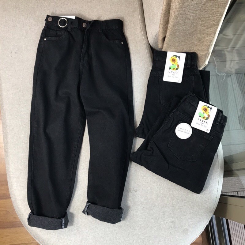 QUẦN JEAN BAGGY NỮ CẠP CAO CÓ KHUY ( ảnh thật) MÃ kY | BigBuy360 - bigbuy360.vn