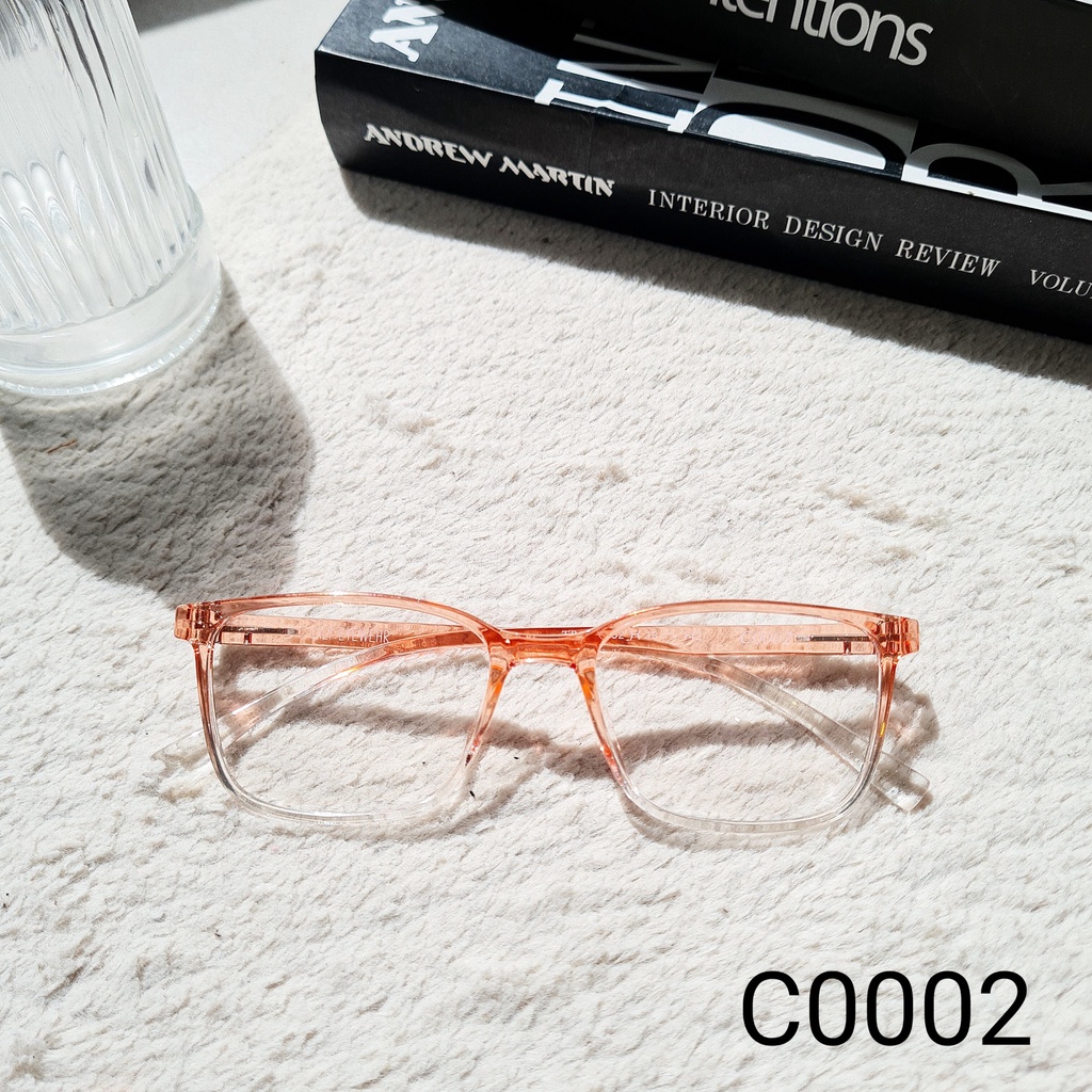 Gọng kính nam nữ LILYEYEWEAR mắt vuông cơ bản dễ đeo thiết kế thời trang hàn quốc c0002