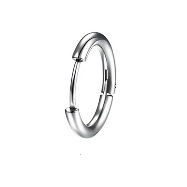 Bông Tai Tròn Nhỏ Bằng Thép Titan Phong Cách Hàn Quốc 2864s