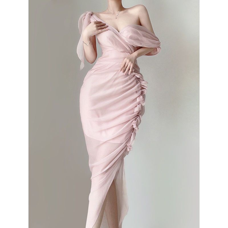 Đầm Dáng Chữ A Lưng Cao Thời Trang Mùa Hè 2022 Phong Cách Hepburn Mới Mẻ Cho Nữ