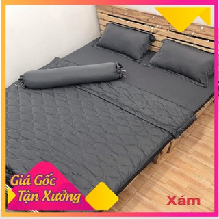 Bộ Drap Thun Màu Hàn Quốc Mát Lạnh