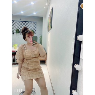 Đầm cúp bi #bigsize 60kg đến 90kg