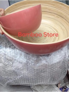 Bộ chậu ngâm chân cốt tre độc đáo