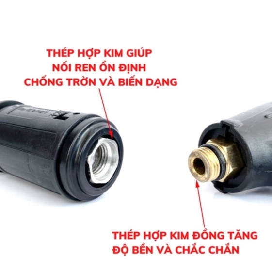 Súng rửa xe HÀNG LOẠI 1, Súng rửa xe áp lực cao ren ngoài 22mm và 14mm