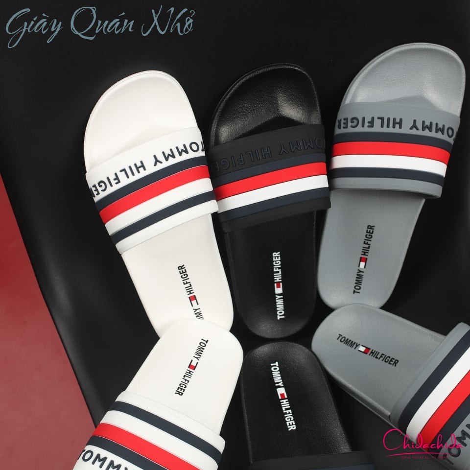 [Hỗ trợ khâu miễn phí] Dép quai ngang nam Tomi, hàng thời trang siêu đẹp size 39-43 (trắng và đen)