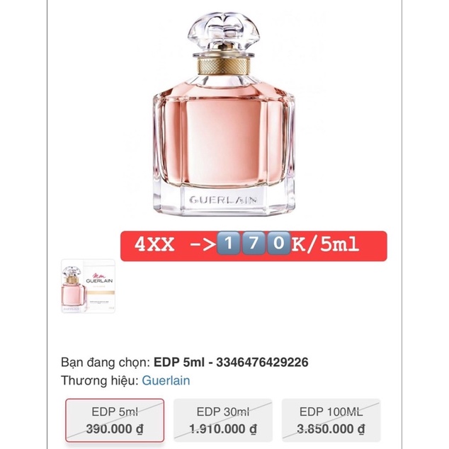 NƯỚC HOA GUERLAIN MON EDP MINISIZE 5ML