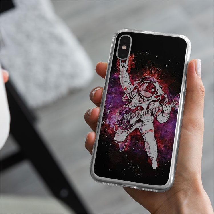 Ốp di động astronaut Play Guitar Mr.Simple Shop cho Iphone 5 6 7 8 Plus 11 12 Pro Max X Xr AST06210147