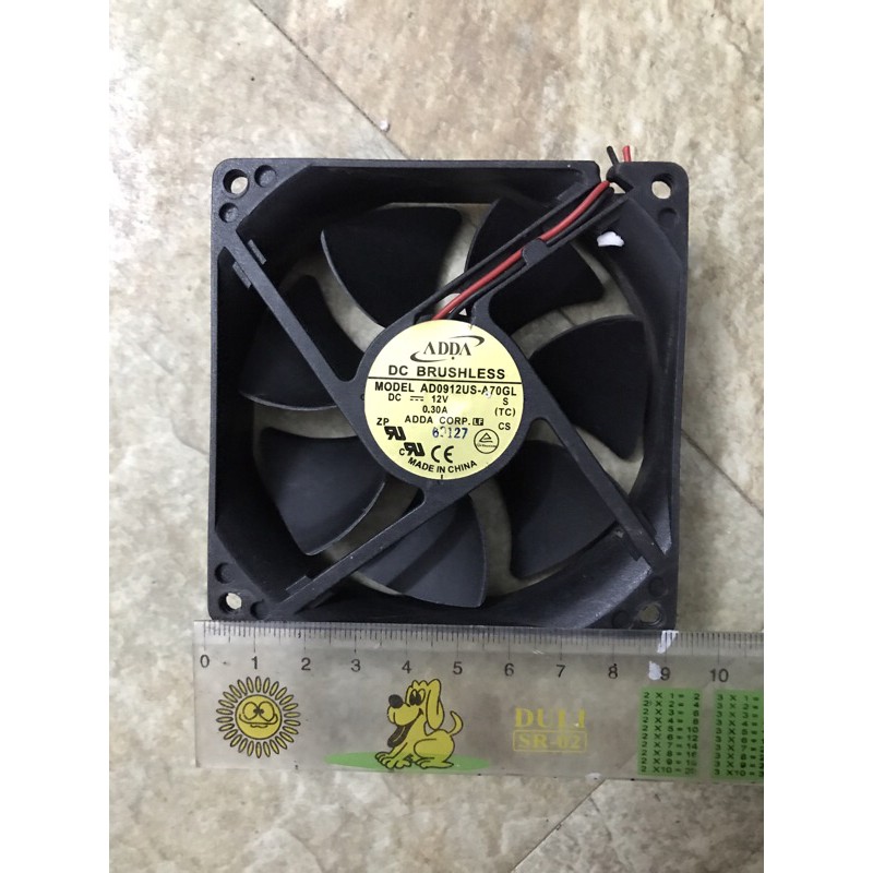 Quạt tản nhiệt ADDA 12V 0.3Ampe 9x9mm , quạt thông gió lò ấp trứng gà