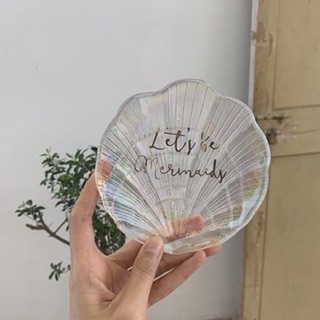 Đĩa thuỷ tinh ngọc trai 7 sắc cầu vòng