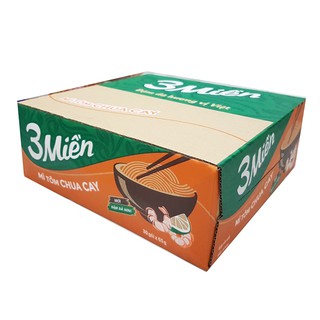 Thùng mì 3 Miền tôm chua cay gói 65g x 30 gói