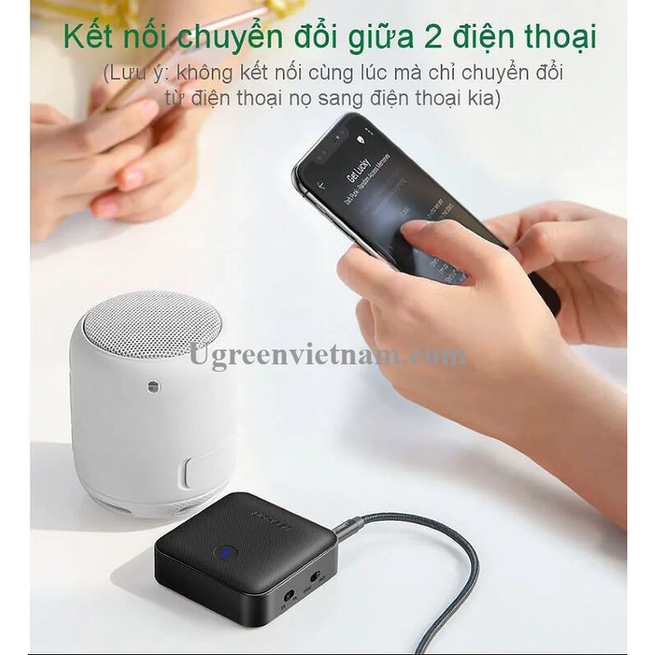 Bộ thu và phát Bluetooth 5.0 chuẩn SPDIF optical, AUX Ugreen 70158 - Hàng chính hãng