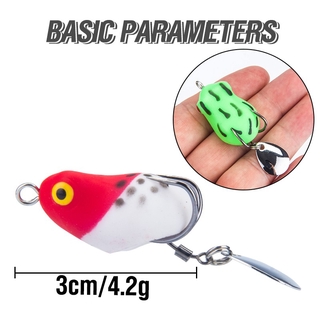 1 Mồi Ếch Giả Câu Cá Mềm 3cm / 4.2g
