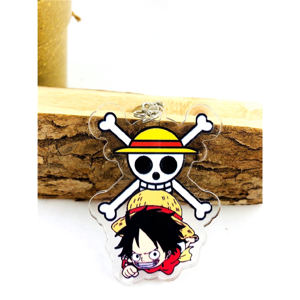 Móc khóa hình nhân vật Luffy trong One Piece