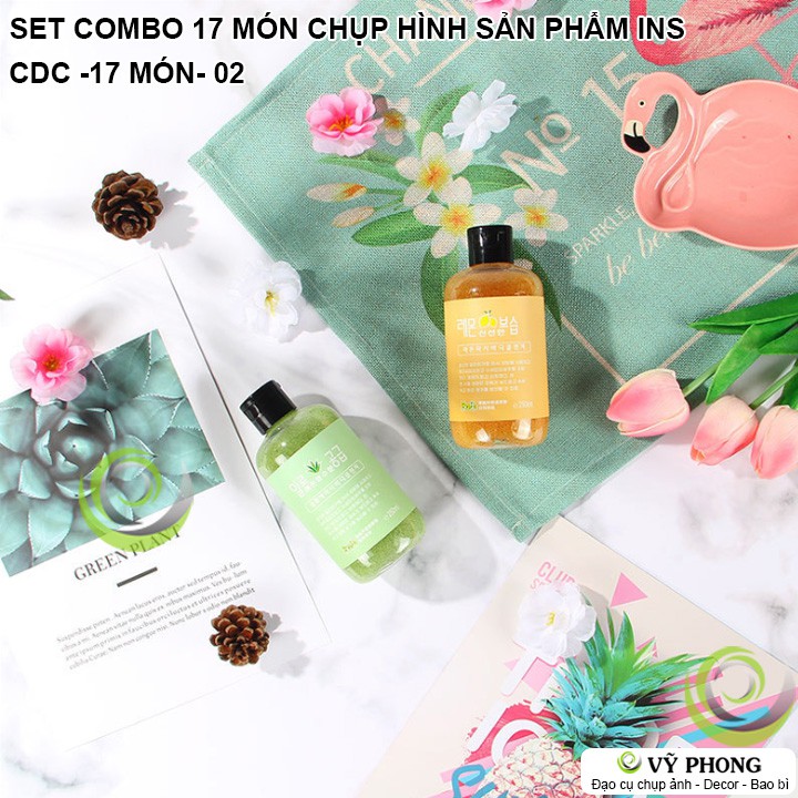 SET COMBO 17 ĐẠO CỤ CHỤP ẢNH MÓN PHỤ KIỆN MỸ PHẨM SẢN PHẨM INS CDC-17 MÓN-02