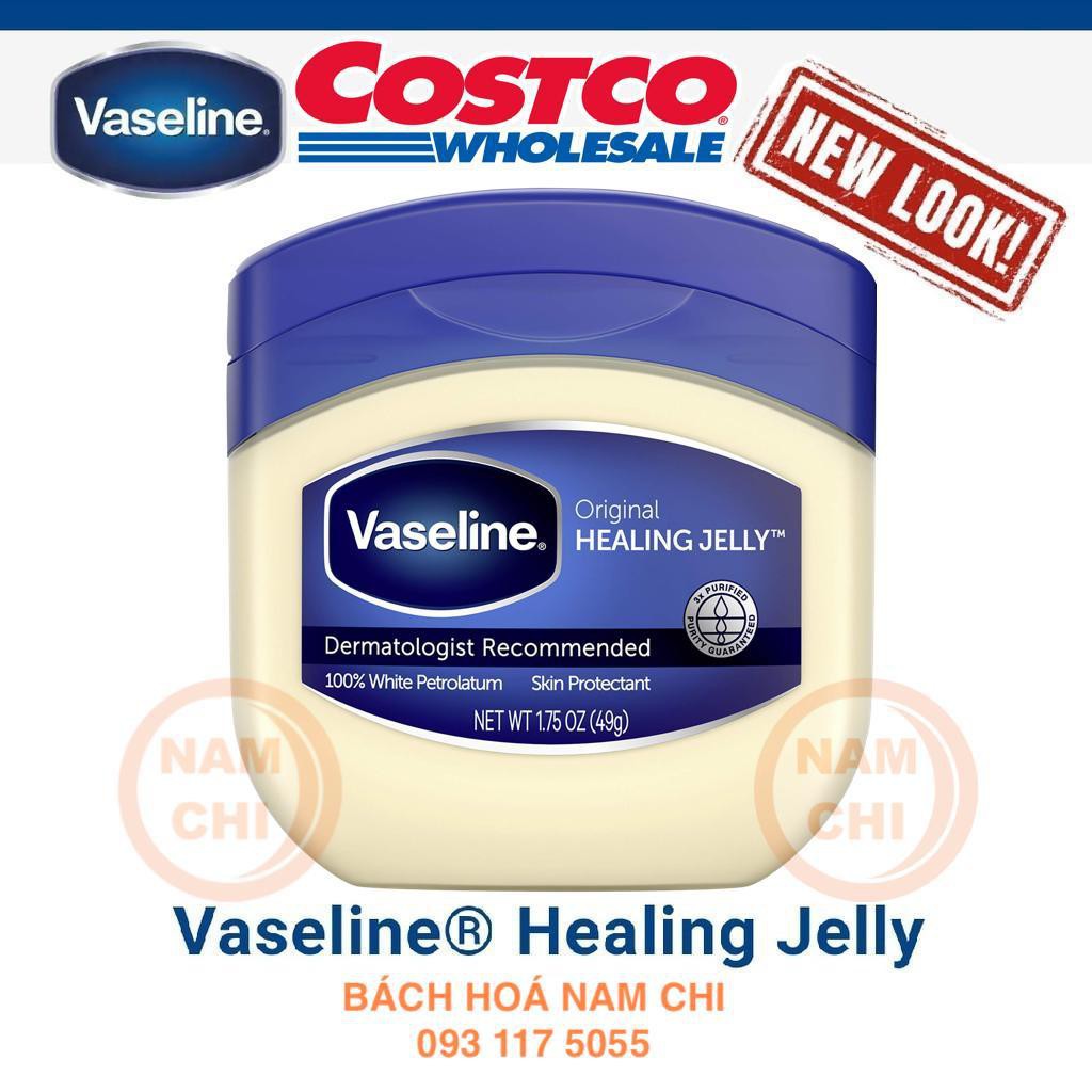 [MẪU MỚI NHẤT] Sáp Dưỡng Ẩm Vaseline Original Healing Jelly 100% Petrolium Skin Protectant 49g (Hàng Chuẩn Mỹ)