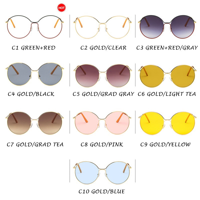 Kính mát gọng kim loại thời trang cho nữ