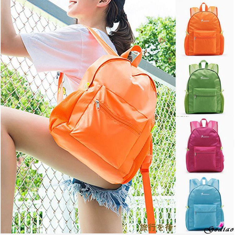 Ba Lô Nylon Chống Thấm Nước Thời Trang Cho Nữ