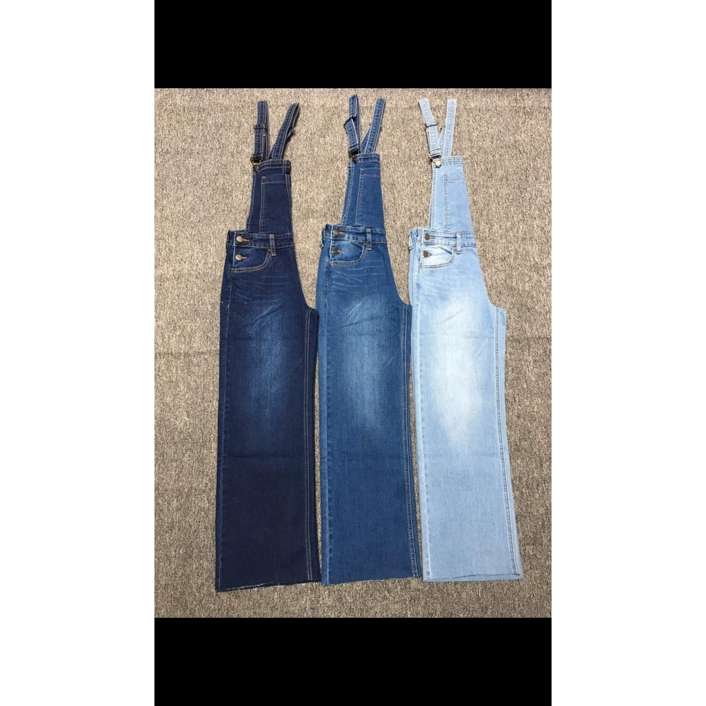 quần yếm jean suông, yếm suông, yếm quần jean suông | BigBuy360 - bigbuy360.vn