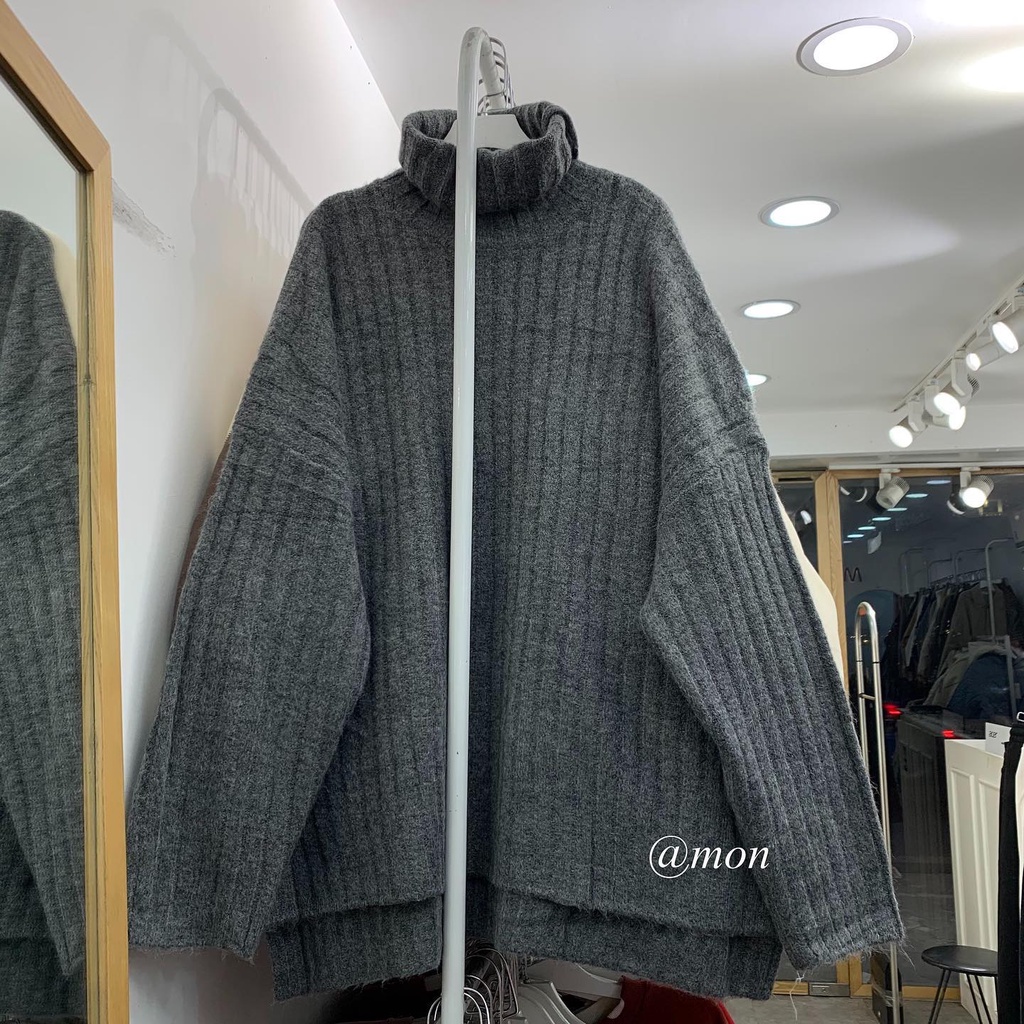 210743 Áo len nữ, áo len cổ lọ xẻ tà, áo len ulzzang, áo len lông thỏ mềm mịn freesize nhiều màu | BigBuy360 - bigbuy360.vn