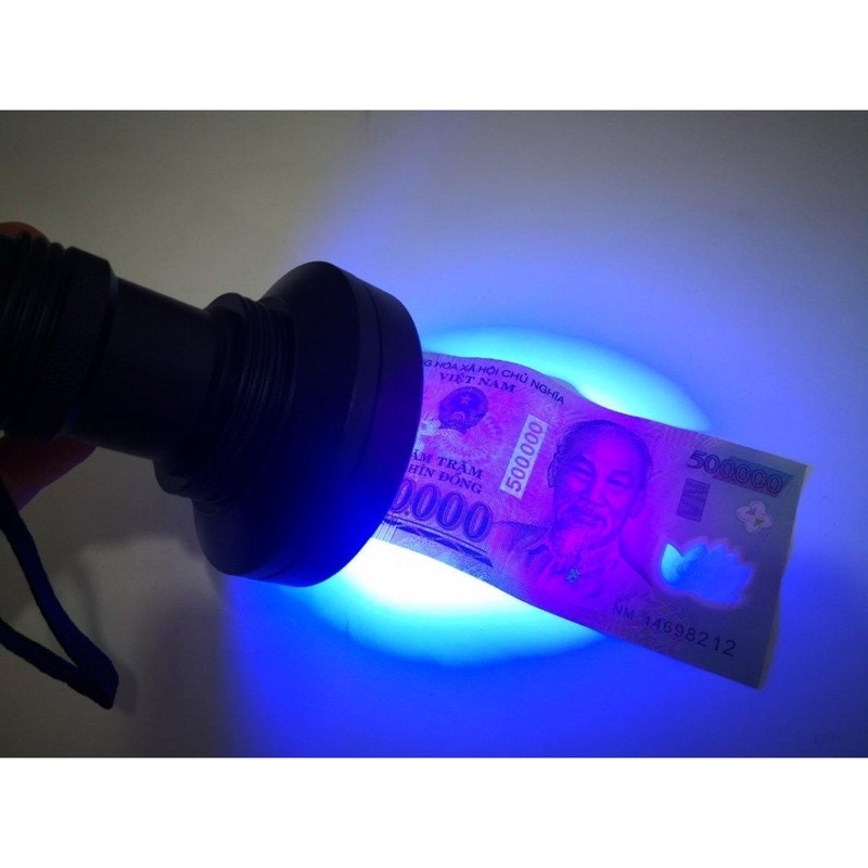Đèn UV Led 100 bóng 18W sấy keo UV, soi tiền, tìm vật trú ẩn cầm tay tiện dụng