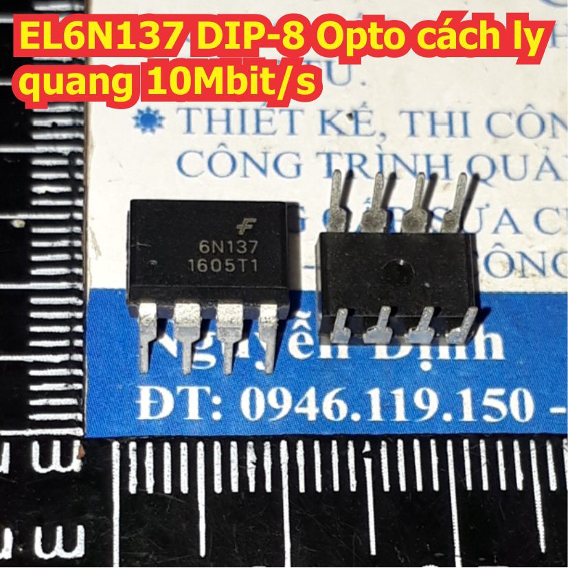 5 con EL6N137 6N137 DIP-8 Opto cách ly quang 10Mbit/s kde1451