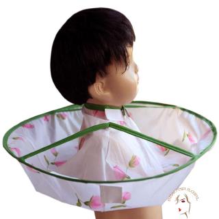 Áo Choàng Cắt Tóc In Hoa Cho Bé