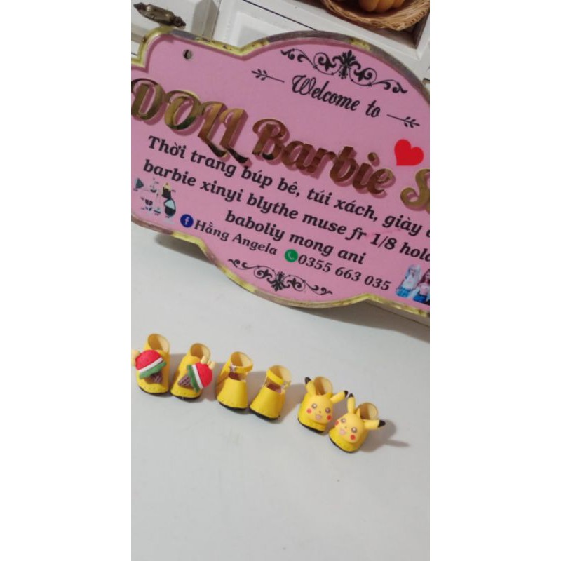 Giày các loại cho doll 1/8 và bru, blyther
